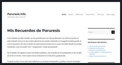Desktop Screenshot of paruresisinfo.com